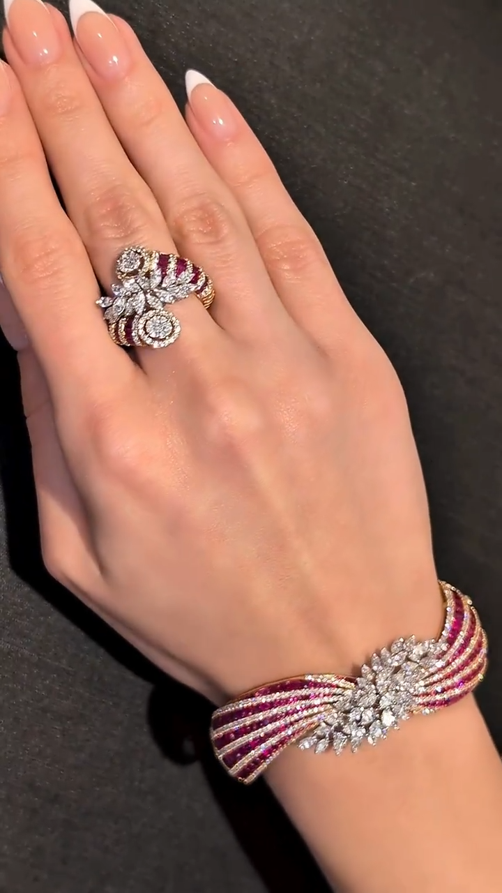 A ruby ring in solid gold
